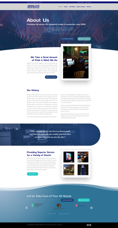 About Us - Absolute Event Services - Absolute Event Services